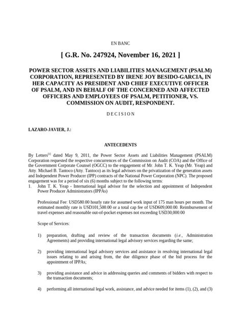 ssyda is govt or private|G.R. No. 247924 .